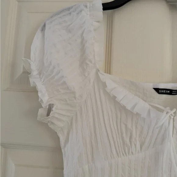 White Ruffled Dress - Picture 3 of 5